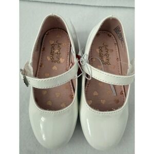 NWT Jumping Beans Toddler White Patent Mary Jane Dress Shoes SYDNIWHITE Size 6